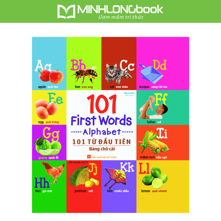 Sách 101 First Words Alphabet 101 Từ Đầu Tiên Bảng Chữ Cái