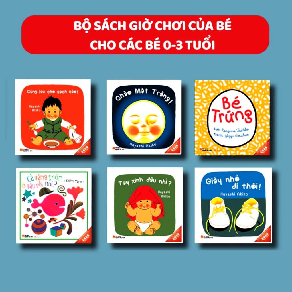 Combo 6 Cuốn Ehon nhật bản Giờ Chơi Của Bé Tái Bản