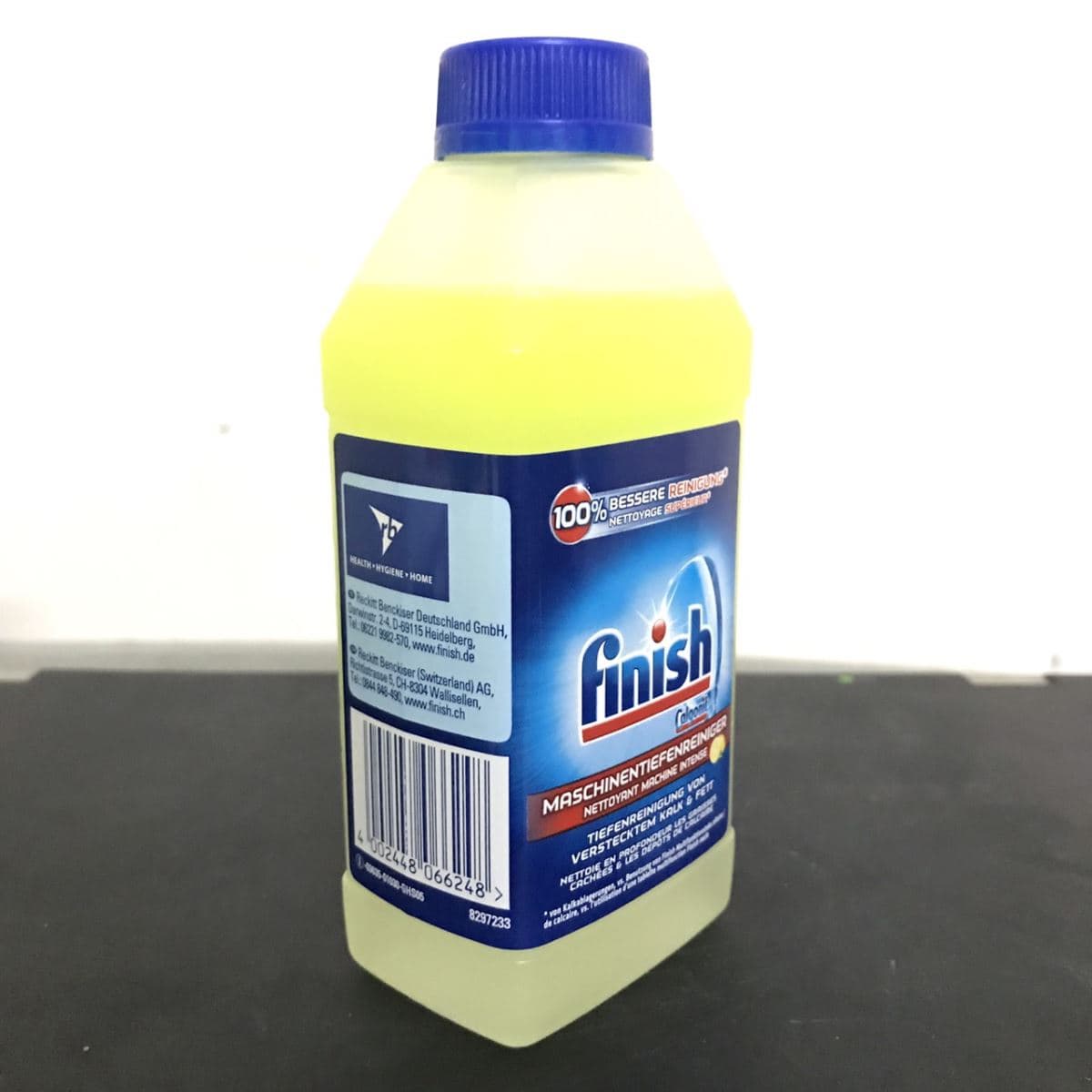 Dung dịch vệ sinh máy rửa bát Finish 250ml thị trường Đức Giao ngẫu nhiên chai vệ sinh máy finish 250ml