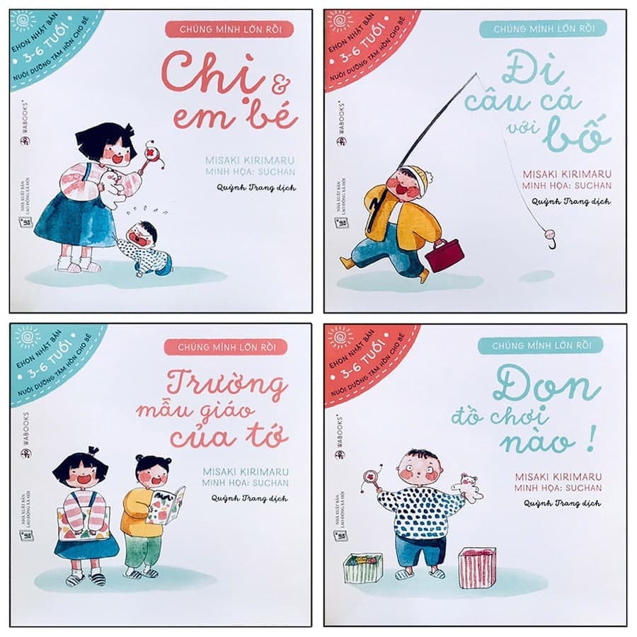 Combo Sách Ehon Nhật Bản Chúng Mình Lớn Rồi Set 4 Cuốn Nuôi Dưỡng Tâm Hồn Trẻ Từ 3 6 Tuổi Ehon Cùng Con Lớn Khôn