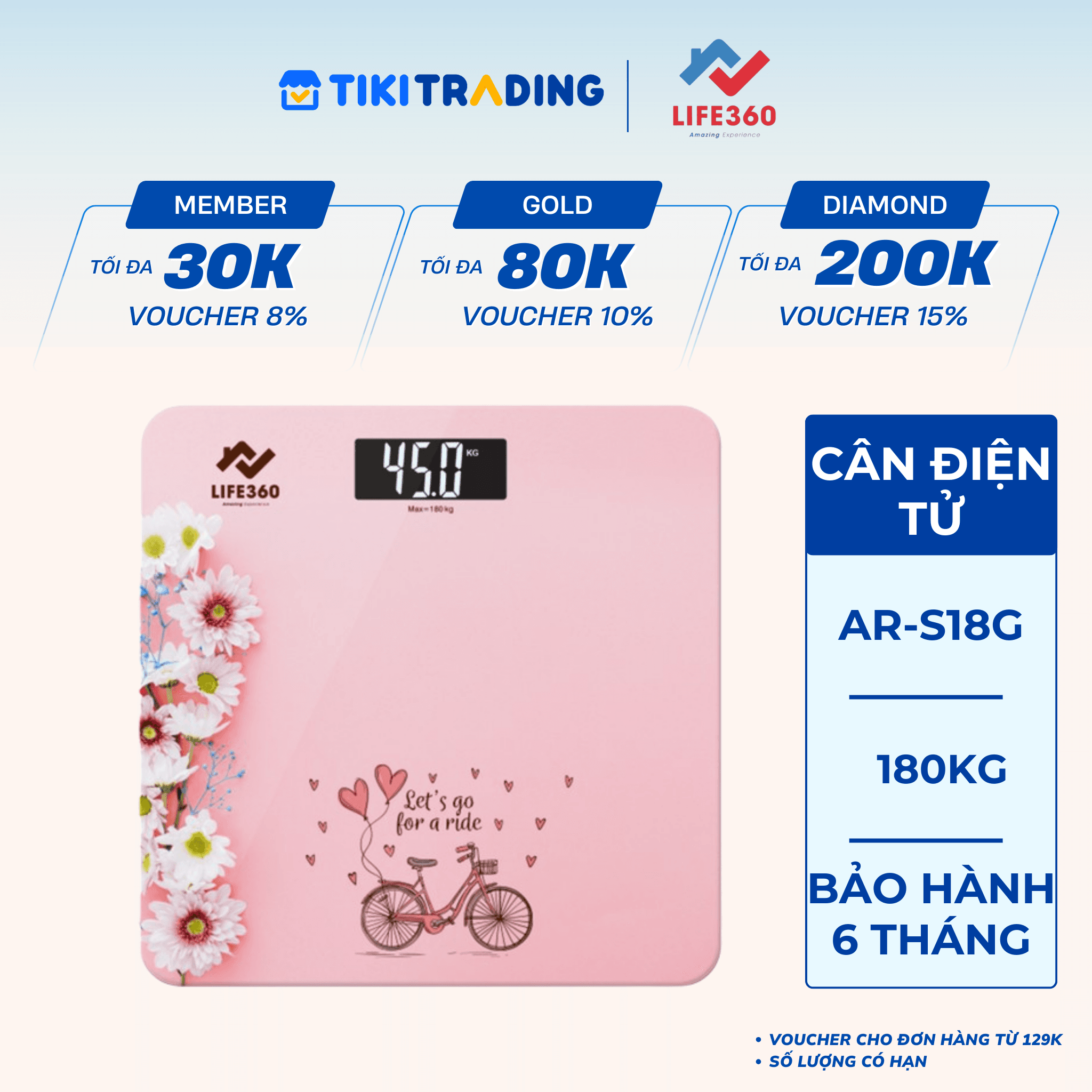Cân sức khỏe Life360 AR S18G