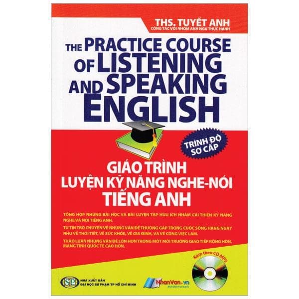 Sách Giáo Trình Luyện Kỹ Năng Nghe Nói Tiếng Anh Kèm Theo CD Trình Độ Sơ Cấp