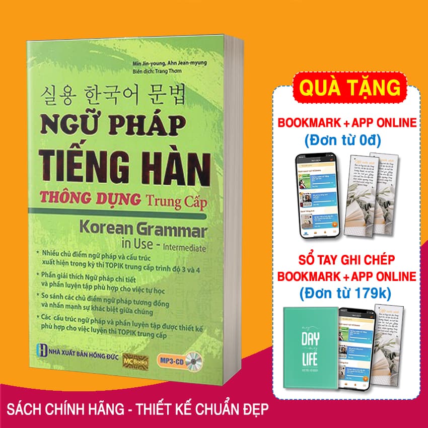 Ngữ Pháp Tiếng Hàn Thông Dụng Trung Cấp Tặng Bookmark PL