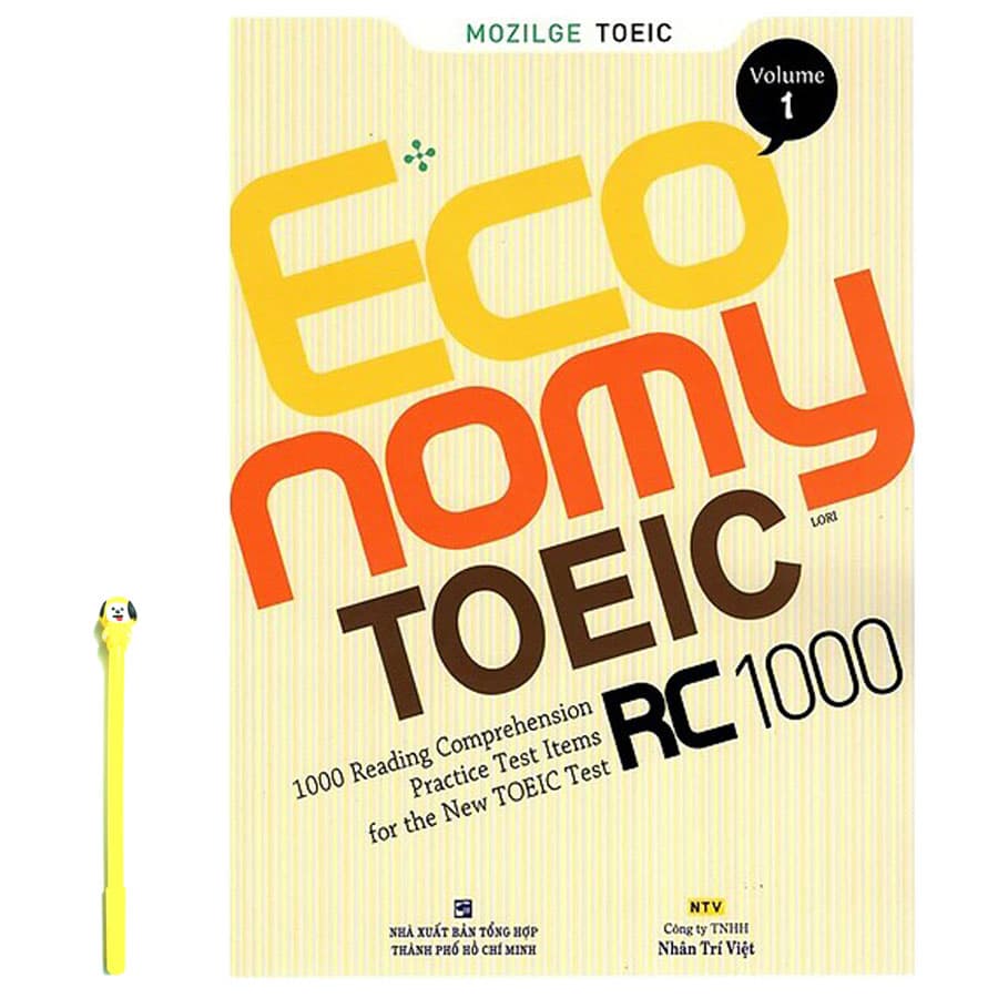 Sách Economy TOEIC RC1000 Volume 1 Tặng Kèm Viết