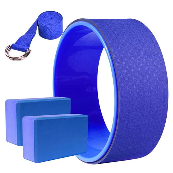 Combo Vòng yoga 33cm 2 gối yoga1 Dây tập 1 83m Tiện Dụng Bản Tiêu Chuẩn Combo Tím Hoa cà