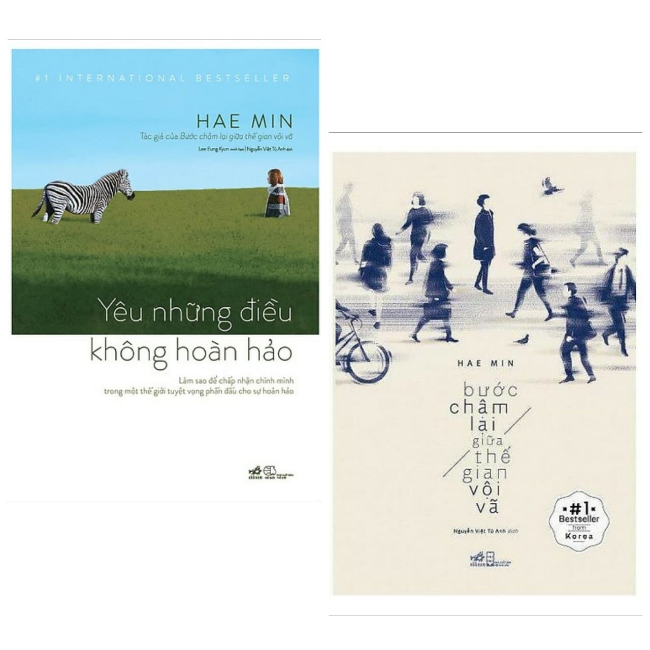 Combo 2 cuốn sách văn học hấp dẫn Yêu Những Điều Không Hoàn Hảo Bước Chậm Lại Giữa Thế Gian Vội Vã Tặng kèm Bookmark Happy Life