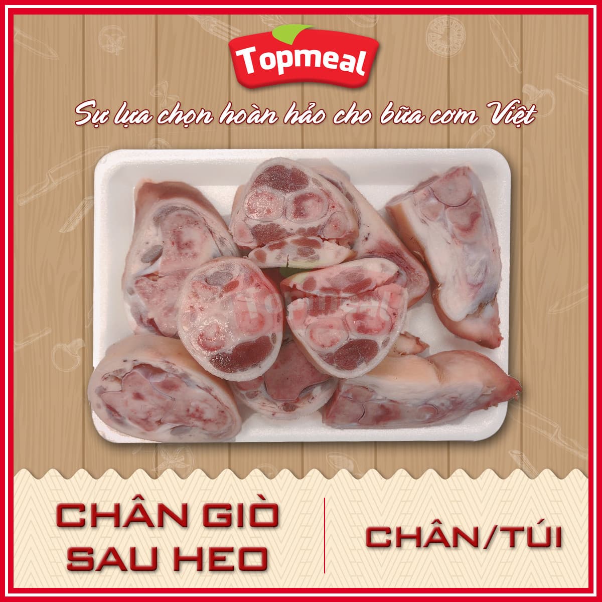 HCM Chân giò sau heo Chântúi Thích hợp vói các món hầm nấu cháo Giao nhanh TPHCM