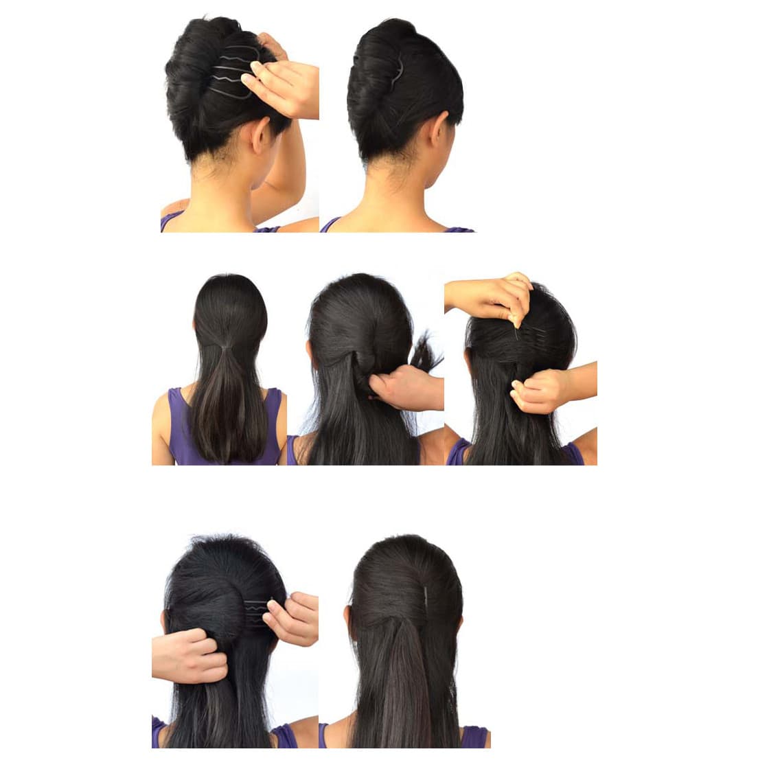 Bộ sưu tập dụng cụ tạo nhiều kiểu tóc búi cuốn thông minh dễ thương TKT11