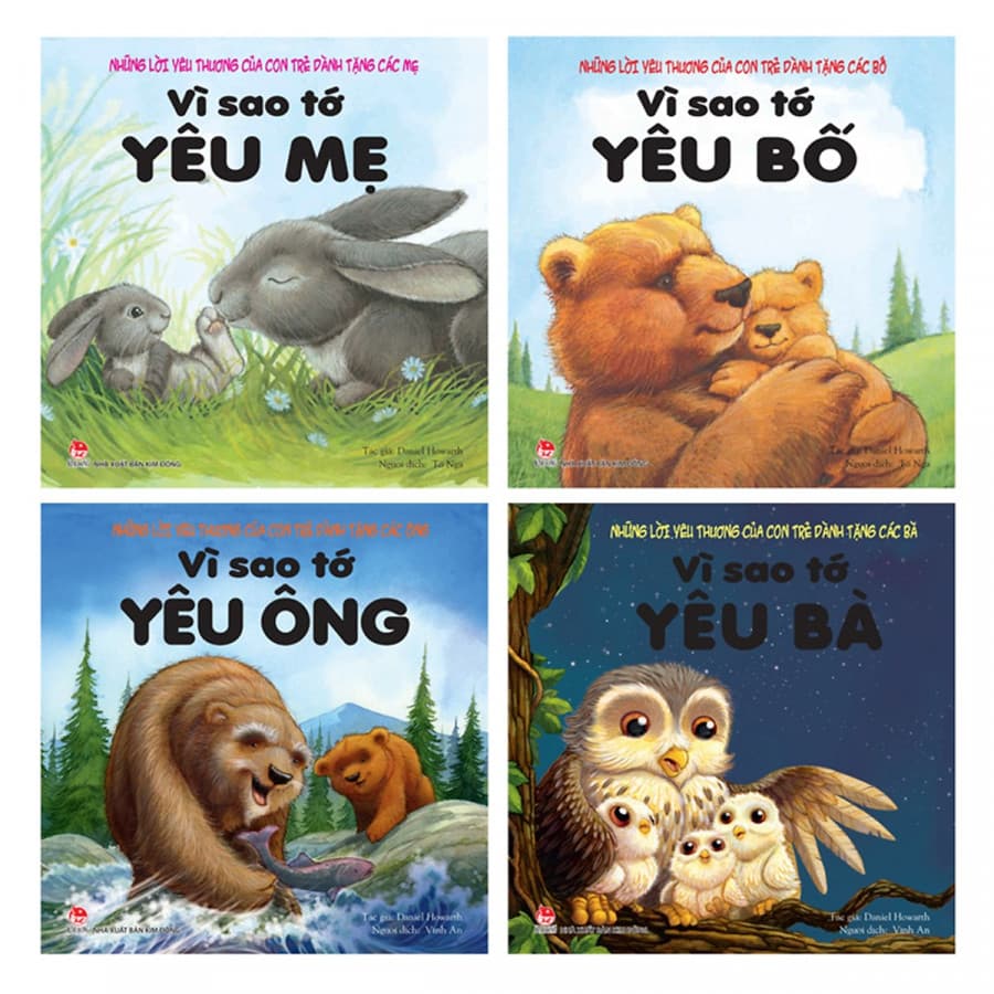 Combo 04 Cuốn Vì Sao Tớ Yêu Ông Bà Bố Mẹ Tái Bản 2019
