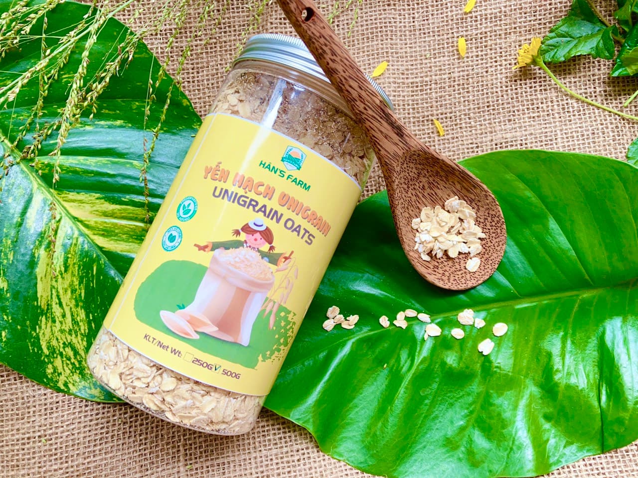 Yến mạch không biến đổi gen Unigrain ÚcUnigrain oats non GMO from Australia 500g