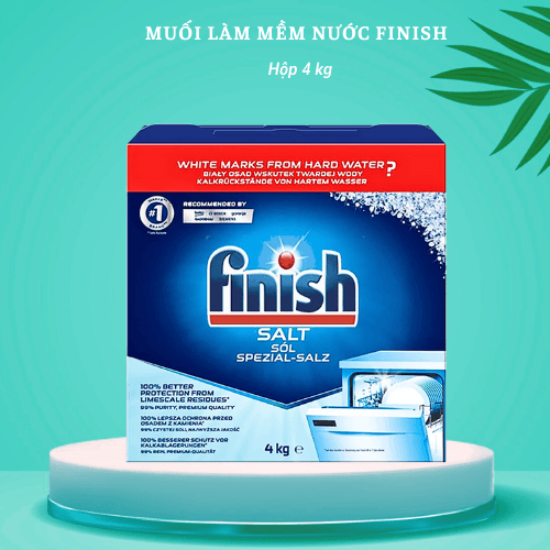 Muối rửa bát Finish 4kg Muối finish 4.0kg cho Máy rửa bát chén ly Muối rửa chén finish hay gọi là Muối làm mềm nước Finish gói 1.5kg 4 kg 1.2kg Muối finish 4kg