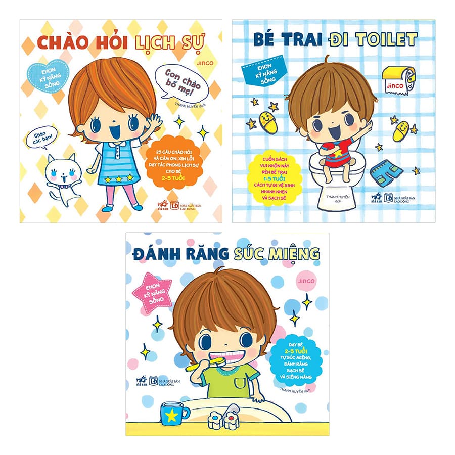 Combo 3 Quyển Ehon Nhật Bản Ehon Kỹ Năng Sống Cho Bé Trai