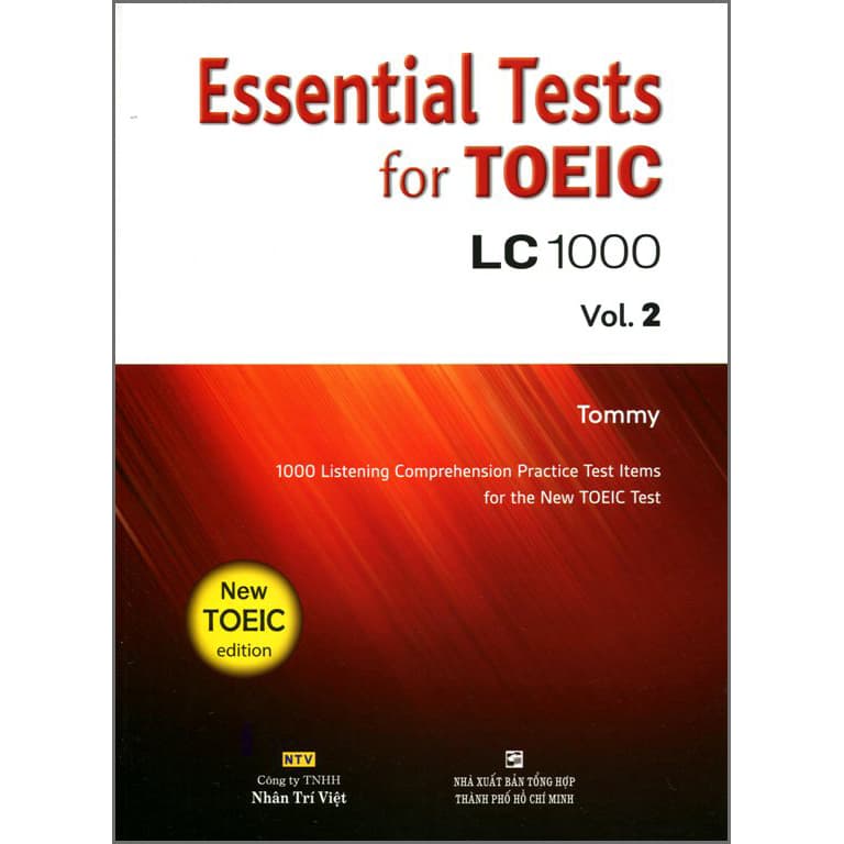 Sách Essential Test For TOEIC LC 1000 Vol 2 Kèm CD