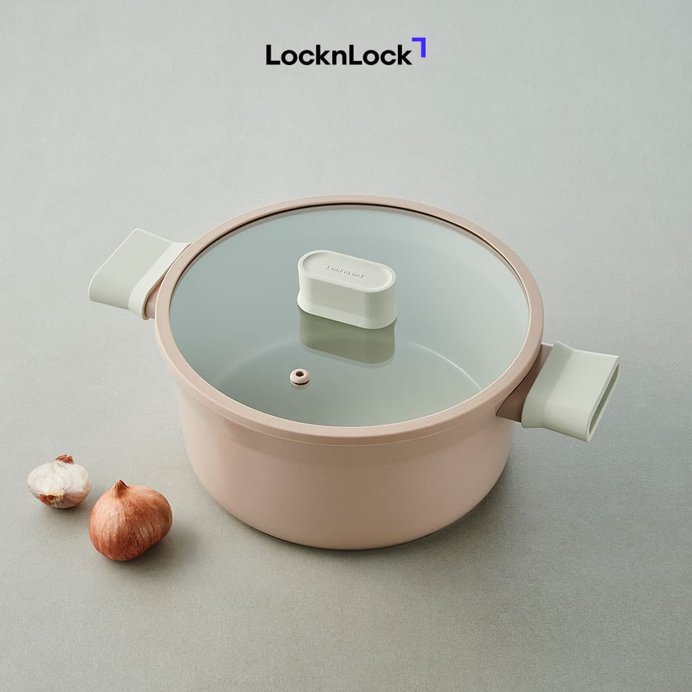 Nồi 2 Tay Cầm Suit LocknLock CSU1202PIK Màu Pink 20cm