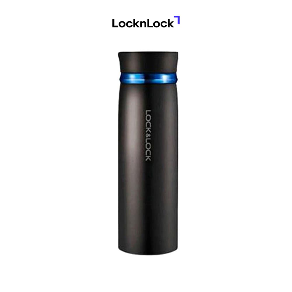 Bình Giữ Nhiệt Lock&Lock Feather Light LHC4131BKB 450ml Đen Xanh