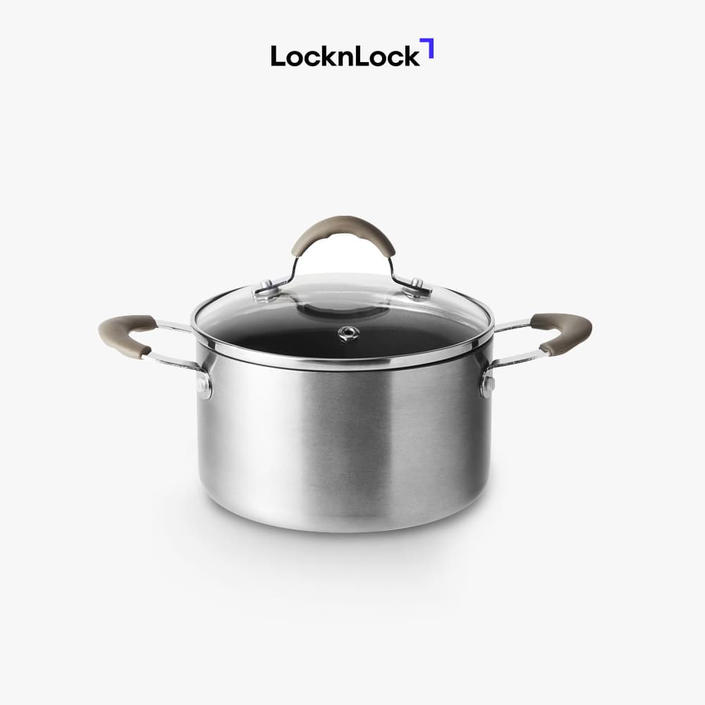 Nồi Lock&Lock Handycook LHD1142 Có Nắp Đậy 14cm Màu Xám