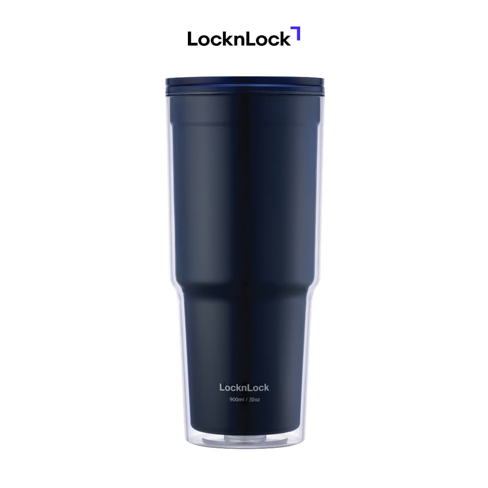 Ly Nhựa 2 Lớp LocknLock 900ml HAP502NVY Màu Navy